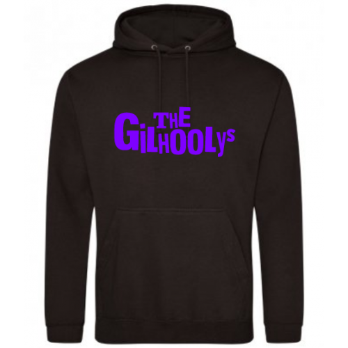 The Gilhoolys Purple Text Logo Hoodie
